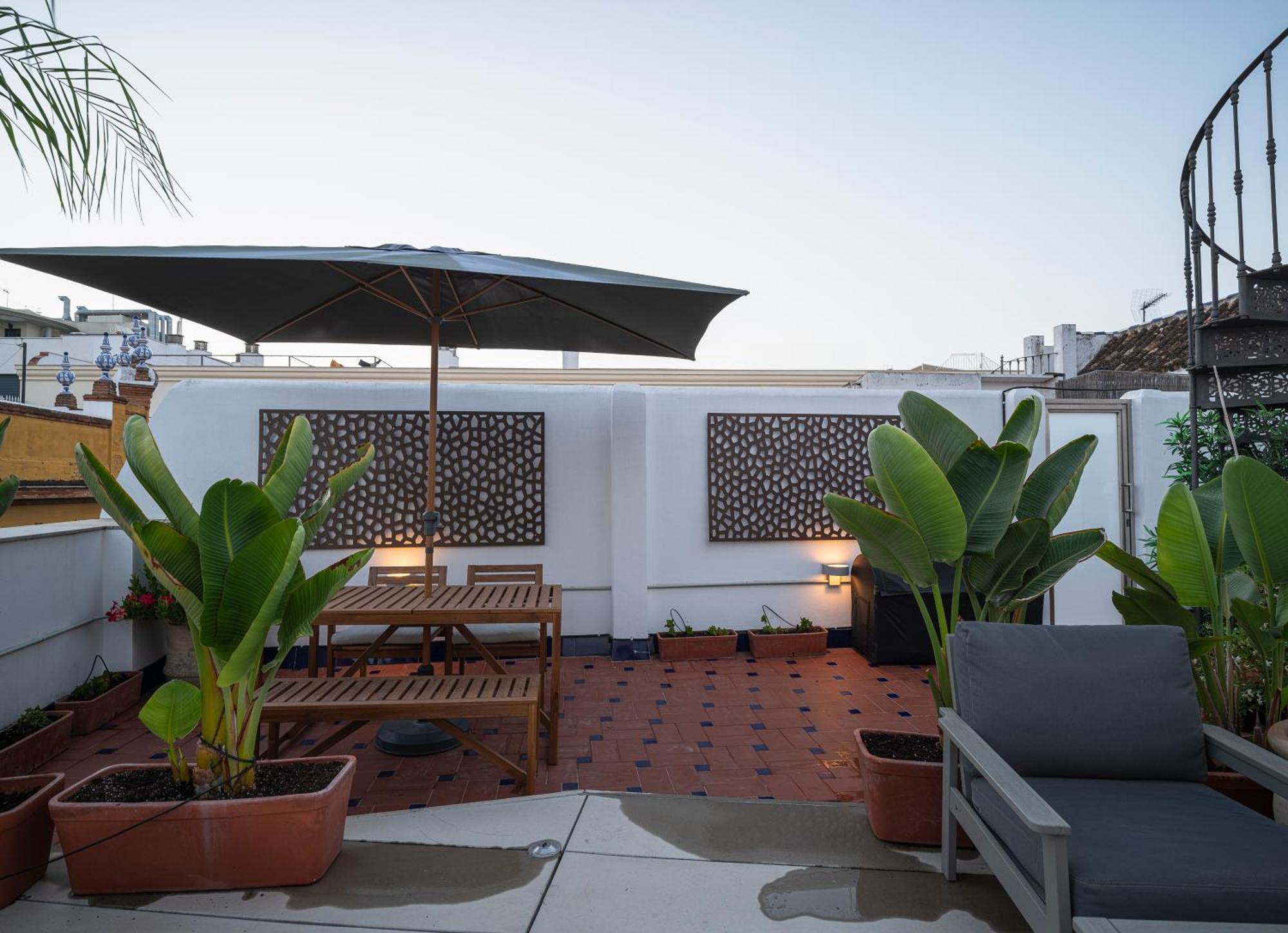 セビリアThe Terrace, Duplex Con Terraza Privadaアパートメント エクステリア 写真