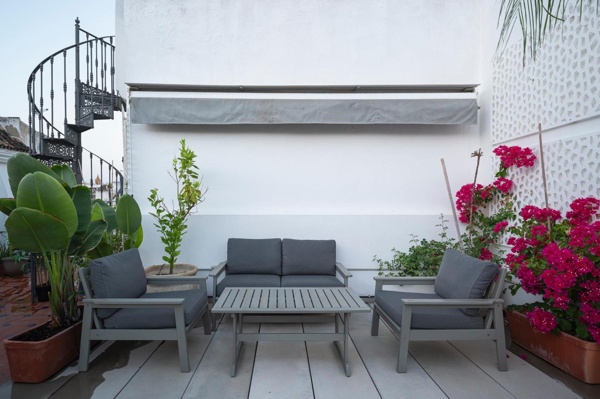 セビリアThe Terrace, Duplex Con Terraza Privadaアパートメント エクステリア 写真